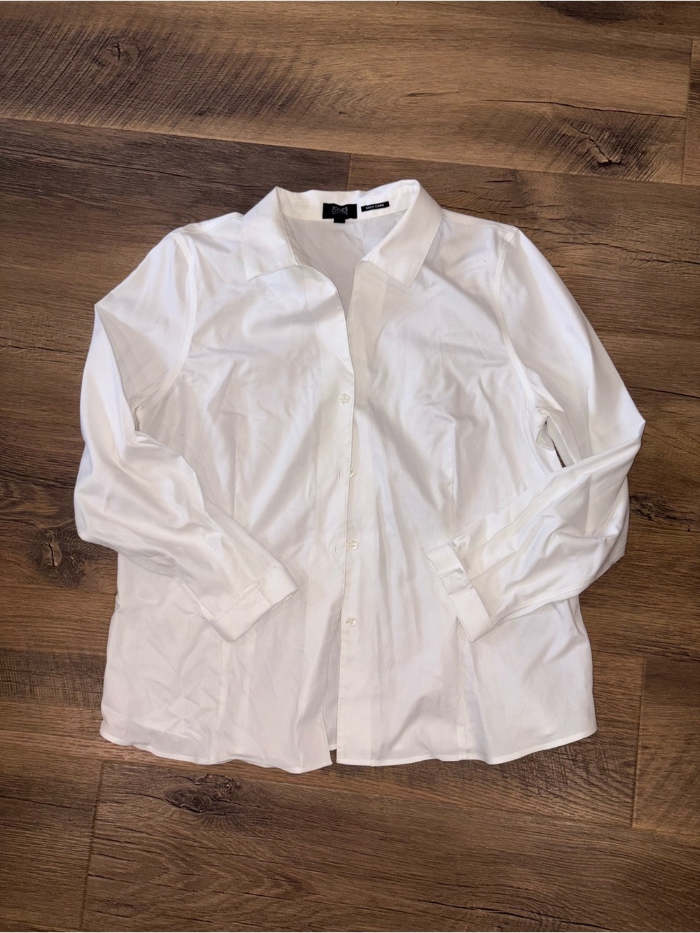 Jones New York White Button-Front Women's Shirt